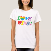 Liebe-Gewinne T-Shirt (Vorderseite)