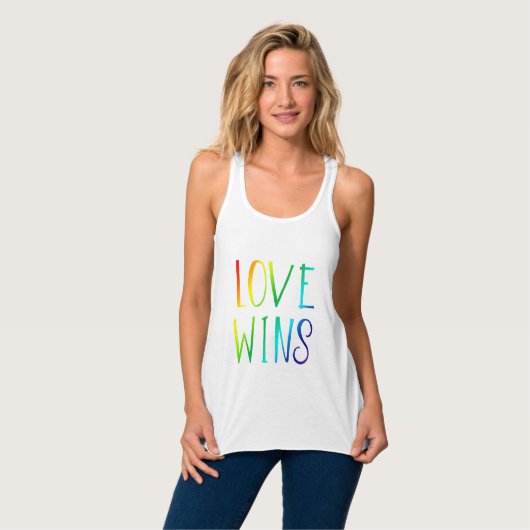 Liebe-Gewinne Tank Top (Vorderseite Vollansicht)