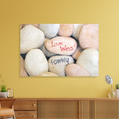 Liebe gewinnt auf Steinen Leinwanddruck (Insitu (Wohnzimmer))