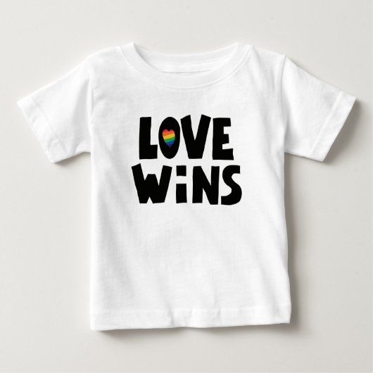 Liebe gewinnt baby t-shirt (Vorderseite)