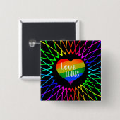 Liebe gewinnt button (Vorne & Hinten)