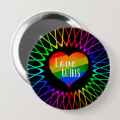 Liebe gewinnt button (Vorne & Hinten)