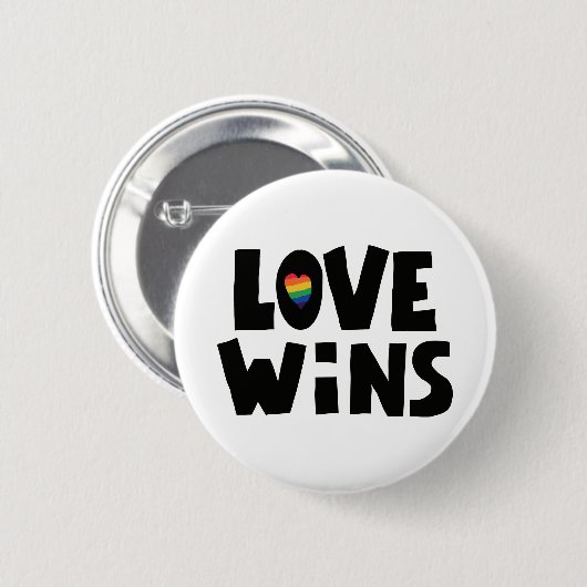 Liebe gewinnt button (Vorne & Hinten)
