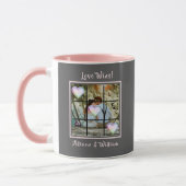 Liebe gewinnt Foto Names Hearts Valentine Tasse (Links)