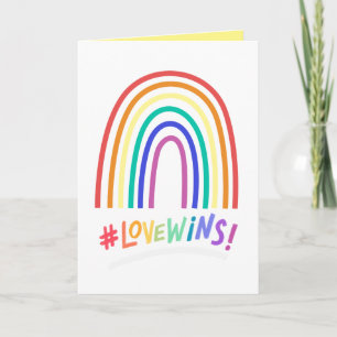 Liebe gewinnt Fun Rainbow Karte