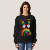 Liebe gewinnt grenzenlosen Gay Pride der Gemeinsch Sweatshirt (Vorne ganz)