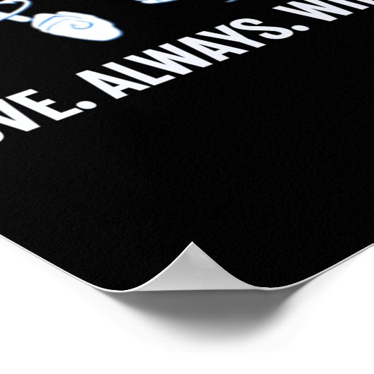 Liebe gewinnt immer als Gebärdensprache Poster (Ecke)