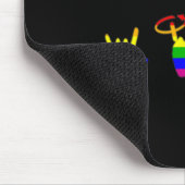 Liebe gewinnt immer ASL Awareness Gay Pride LGBT Mousepad (Ecke)