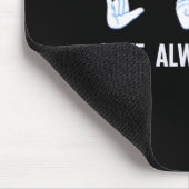 Liebe gewinnt immer ASL Deaf Awareness Sign Langua Mousepad (Ecke)
