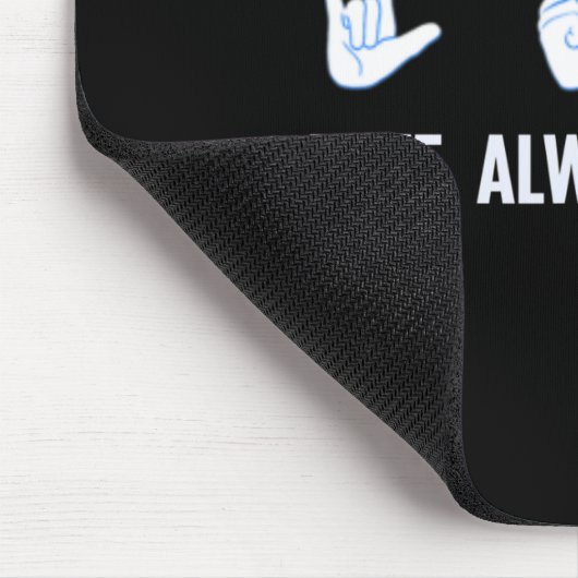 Liebe gewinnt immer ASL Deaf Awareness Sign Langua Mousepad (Ecke)