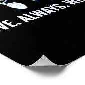 Liebe gewinnt immer ASL Deaf Awareness Sign Langua Poster (Ecke)