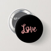 Liebe gewinnt immer ASL Lehrerin Taube Bewusstsein Button (Vorne & Hinten)