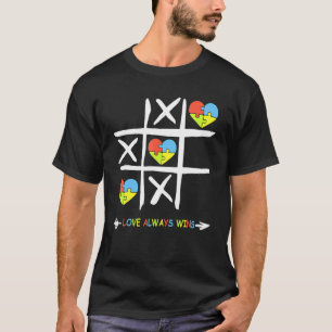 Liebe gewinnt immer, Autismus Bewusstsein Puzzle A T-Shirt