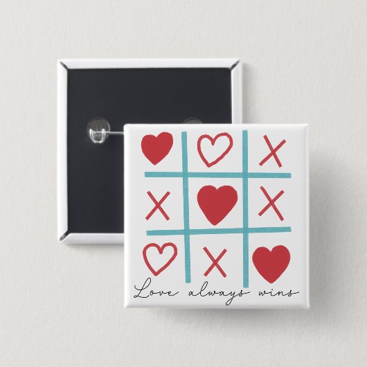 Liebe gewinnt immer button (Vorne & Hinten)