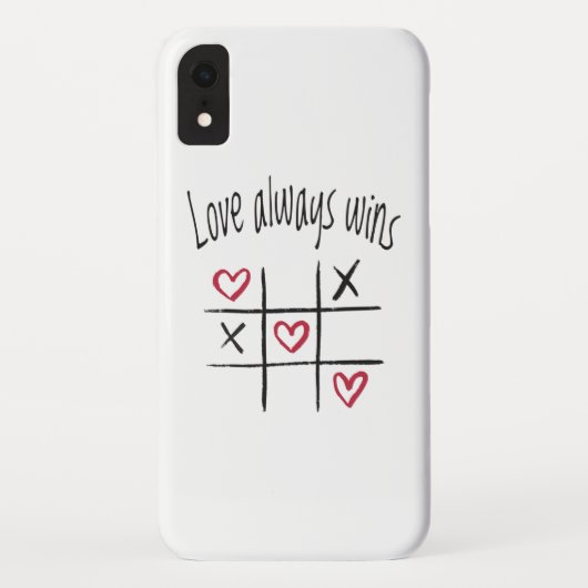 Liebe gewinnt immer Case-Mate iPhone hülle (Rückseite)