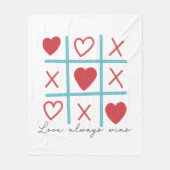 Liebe gewinnt immer fleecedecke (Vorderseite)