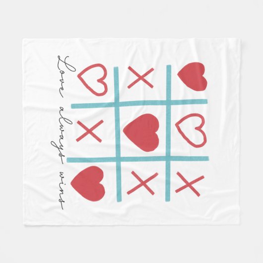 Liebe gewinnt immer fleecedecke (Vorderseite (Horizontal))