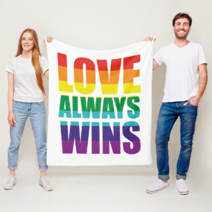 Liebe gewinnt immer fleecedecke