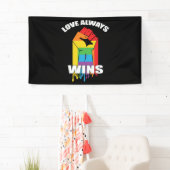 Liebe gewinnt immer Gay LGBT Banner (Insitu)