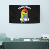 Liebe gewinnt immer Gay LGBT Banner (Messeveranstaltung)