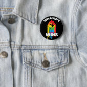 Liebe gewinnt immer Gay LGBT Button (Beispiel)
