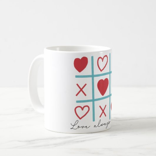 Liebe gewinnt immer kaffeetasse (Vorderseite Links)