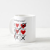 Liebe gewinnt immer Kaffeezubereitung Tasse (Vorderseite Links)