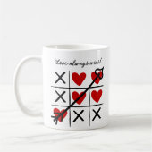 Liebe gewinnt immer Kaffeezubereitung Tasse (Links)