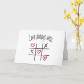 Liebe gewinnt immer karte (Gelbe Blume)
