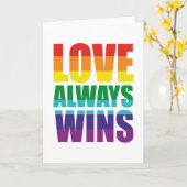 Liebe gewinnt immer karte (Gelbe Blume)