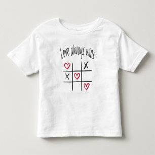 Liebe gewinnt immer kleinkind t-shirt