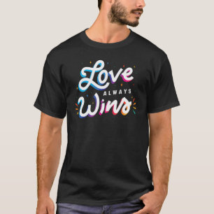 Liebe gewinnt immer Lovebirds Match T-Shirt