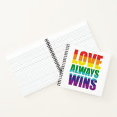 Liebe gewinnt immer notizblock (Innenseite)