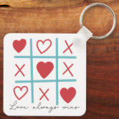 Liebe gewinnt immer schlüsselanhänger (Rückseite)