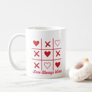 Liebe gewinnt immer Valentin-T - Shirt Kaffeetasse