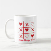Liebe gewinnt immer Valentin-T - Shirt Kaffeetasse (Links)