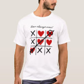 Liebe gewinnt immer Valentinstag T-Shirt (Vorderseite)