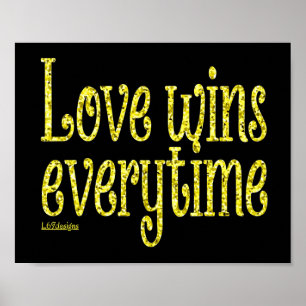 LIEBE GEWINNT JEDER TAG POSTER