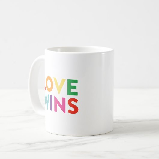 Liebe gewinnt | Kaffee-Tasse Kaffeetasse (Vorderseite Links)