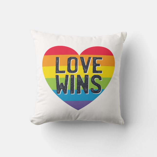 Liebe gewinnt kissen (Vorderseite)