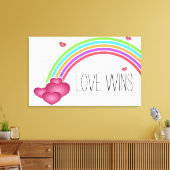 Liebe gewinnt leinwanddruck (Insitu (Wohnzimmer))
