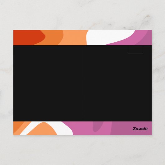 Liebe gewinnt lesbischen Stolz ,Stolz Monat 2024 Postkarte (Rückseite)