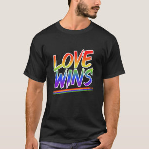 Liebe gewinnt LGBFlag & Rainbow-Diversity T-Shirt
