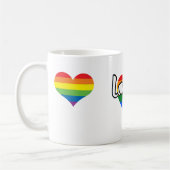 Liebe gewinnt - LGBTQ+-Preis Kaffeetasse (Links)