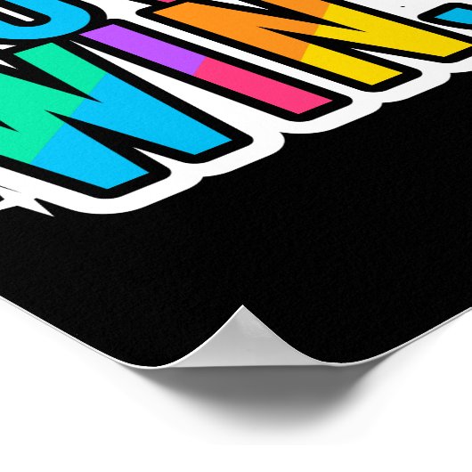 Liebe gewinnt. LGBTQ+Pride Regenbogen. Poster (Ecke)