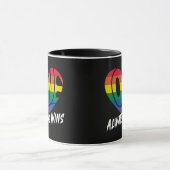 Liebe gewinnt LGBTQ-Stolz Tasse (Zentrum)