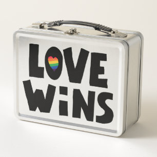Liebe gewinnt metall brotdose