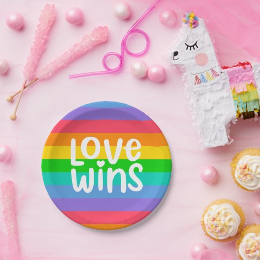 Liebe gewinnt pappteller (Party)