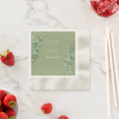 Liebe gewinnt Personalisierte Hochzeit Napkin Serviette (Beispiel)