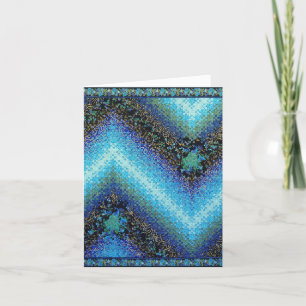 Liebe gewinnt Quilt Personalisierte Grußkarte Feiertagskarte